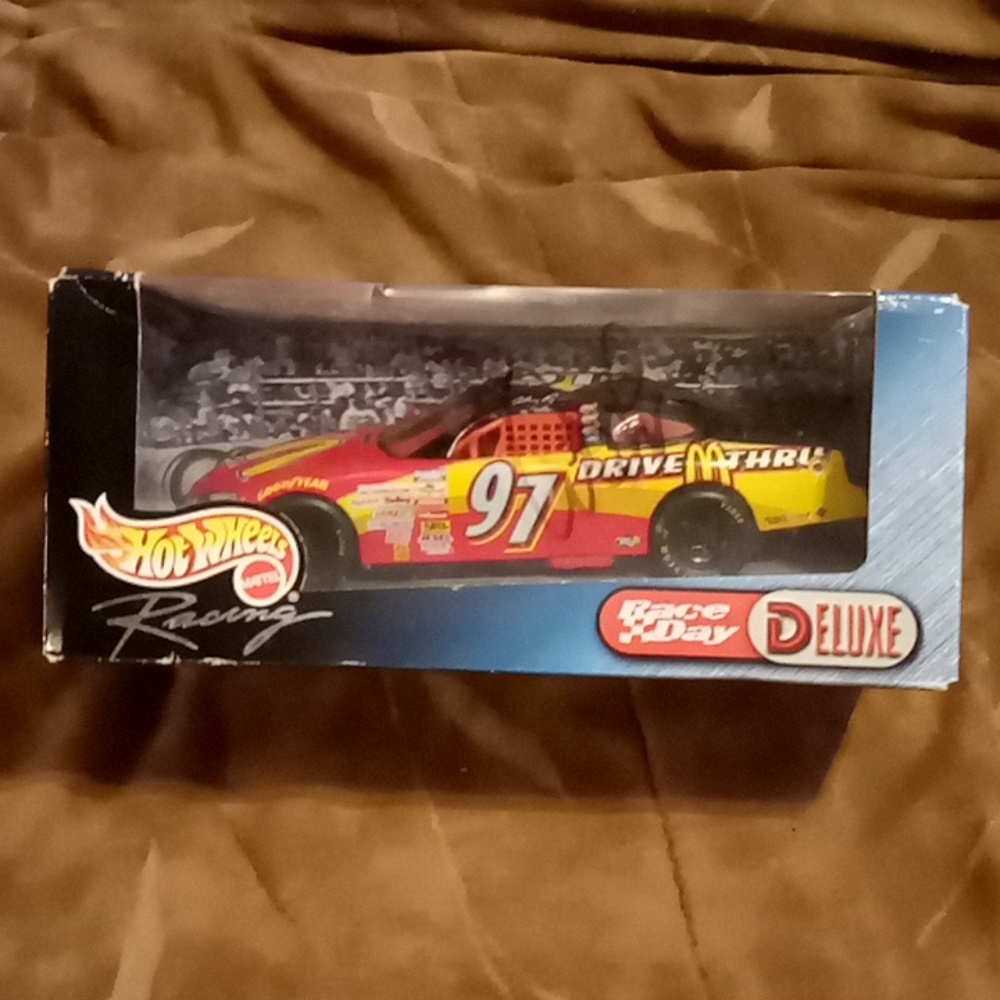 Anthony Lazzaro autographed race car